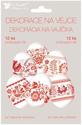 Košilky na vajíčka červené, 12ks