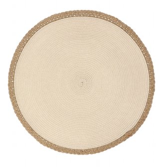Prostírání | PLAR | kulatý ecru | 38 cm | SS22 821672 Homla