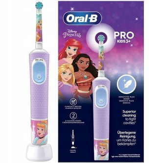 Oral-B Vitality Pro 103 Kids Princess elektrický zubní kartáček, oscilační, 2 režimy, časovač Oral-B Vitality Pro 103 Kids Princess elektrický zubní kartáček, oscilační, 2 režimy, časovač