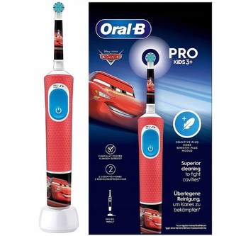Oral-B Vitality Pro 103 Kids Cars elektrický zubní kartáček, oscilační, 2 režimy, časovač Oral-B Vitality Pro 103 Kids Cars elektrický zubní kartáček, oscilační, 2 režimy, časovač