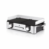 WMF Master gril Lono, 2400 W, teplotní nastavení, dvě grilovací plochy, odkapávač tuku, kryt proti větru a stříkání