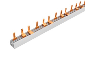 Prop. lišta S-3L-1000/10, kolík (jazýček), 3pól., 63A, rozteč 17,8mm Prop. lišta S-3L-1000/10, kolík (jazýček), 3pól., 63A, rozteč 17,8mm