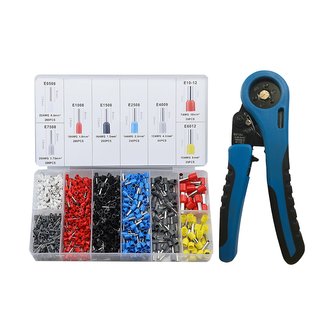 Sada dutinek izolovaných + krimpovací kleště, 1200ks Sada dutinek izolovaných + krimpovací kleště, 1200ks