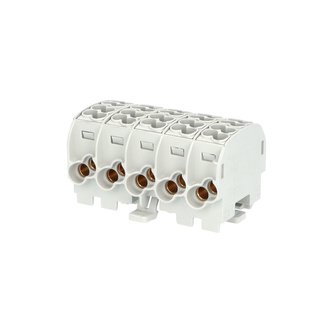 Svorkovnice rozbočovací HLAK 25//5 C 5L, 152A, 5pól., CU, IP20, šedá, na DIN Svorkovnice rozbočovací HLAK 25//5 C 5L, 152A, 5pól., CU, IP20, šedá, na DIN