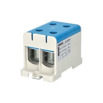 Svorka univerzální UK 150/2 N, 320A, 1pól., AL/CU, krytá, modrá, na DIN/panel Svorka univerzální UK 150/2 N, 320A, 1pól., AL/CU, krytá, modrá, na DIN/panel