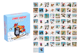 Krtek Pexeso v krabičce zimní hrátky