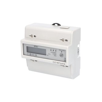 Elektroměr EDIN 371L, 100A, 7mod., LCD, 3-fáz., 1-tar., podružný Elektroměr EDIN 371L, 100A, 7mod., LCD, 3-fáz., 1-tar., podružný