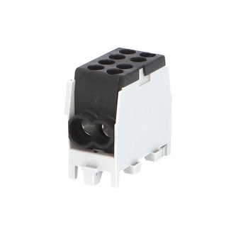 Svorkovnice rozbočovací HLAK 25 1/2 M2, 100A, 1pól., AL/CU, IP20, černá, na DIN /2080140 Svorkovnice rozbočovací HLAK 25 1/2 M2, 100A, 1pól., AL/CU, IP20, černá, na DIN /2080140