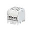 Svorkovnice rozbočovací HLAK 25 1/6 M2, 100A, 1pól., AL/CU, IP20, šedá, na DIN /2080173
