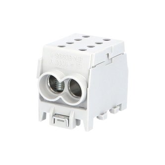 Svorkovnice rozbočovací HLAK 70 1/2 M2, 250A, 1pól., AL/CU, IP20, šedá, na DIN /2080147 Svorkovnice rozbočovací HLAK 70 1/2 M2, 250A, 1pól., AL/CU, IP20, šedá, na DIN /2080147