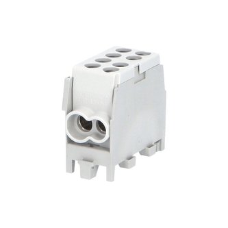Svorkovnice rozbočovací HLAK 25 1/2 M2, 100A, 1pól., AL/CU, IP20, šedá, na DIN /2080136 Svorkovnice rozbočovací HLAK 25 1/2 M2, 100A, 1pól., AL/CU, IP20, šedá, na DIN /2080136