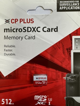 512GB CP PLUS CP-NM512 MicroSDXC paměťová karta