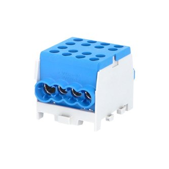 Svorkovnice rozbočovací HLAK 35-1/6 M2 BL, 125A, 1pól., AL/CU, IP20, modrá, na DIN/2080184 Svorkovnice rozbočovací HLAK 35-1/6 M2 BL, 125A, 1pól., AL/CU, IP20, modrá, na DIN/2080184