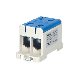 Svorka univerzální UK 95/2 N, 245A, 1pól., AL/CU, krytá, modrá, na DIN/panel Svorka univerzální UK 95/2 N, 245A, 1pól., AL/CU, krytá, modrá, na DIN/panel