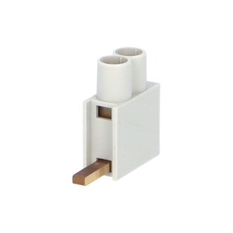Svorka připojovací AS/2x10-D, jazýček dolní, dvouvstupová svorka, 2x10mm2, 63A Svorka připojovací AS/2x10-D, jazýček dolní, dvouvstupová svorka, 2x10mm2, 63A