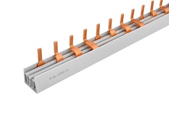 Prop. lišta S-4L-1000/10, kolík (jazýček), 4pól., 63A, rozteč 17,8mm Prop. lišta S-4L-1000/10, kolík (jazýček), 4pól., 63A, rozteč 17,8mm