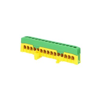 Můstek PE 15-F2 (svorkovnice 15x16mm2), krytý IP20, zeleno-žlutý, 63A, na DIN /2020273 Můstek PE 15-F2 (svorkovnice 15x16mm2), krytý IP20, zeleno-žlutý, 63A, na DIN /2020273