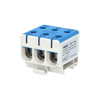 Svorka univerzální UK 50/3 N, 160A, 1pól., AL/CU, krytá, modrá, na DIN /2090305 Svorka univerzální UK 50/3 N, 160A, 1pól., AL/CU, krytá, modrá, na DIN /2090305