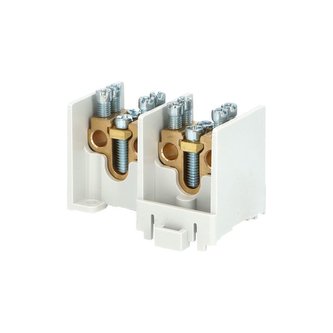 Svorkovnice stoupací HAK/2/25, nekrytá, 80A, 2pól., každý pól 1x25mm2 a 2x16mm2, na DIN Svorkovnice stoupací HAK/2/25, nekrytá, 80A, 2pól., každý pól 1x25mm2 a 2x16mm2, na DIN