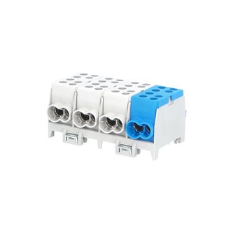Svorkovnice rozbočovací HLAK 35-4/8 S, 125A, 4pól., AL/CU, IP20, 3xŠ/M, na DIN /2080426 Svorkovnice rozbočovací HLAK 35-4/8 S, 125A, 4pól., AL/CU, IP20, 3xŠ/M, na DIN /2080426
