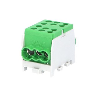 Svorkovnice rozbočovací HLAK 35-1/4 M2 GG, 125A, 1pól., AL/CU, IP20, zelená,na DIN/2080180 Svorkovnice rozbočovací HLAK 35-1/4 M2 GG, 125A, 1pól., AL/CU, IP20, zelená,na DIN/2080180
