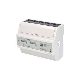Elektroměr EDIN 372M, 100A, 7mod., mechanický číselník, 3-fáz., 2-tar., podružný