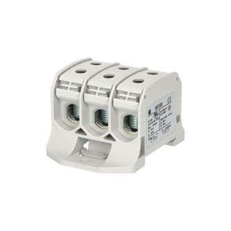 Svorka univerzální RKA 50 3P 3LG, 150A, 3pól. (6x vstup), AL/CU, šedá, na DIN/na panel Svorka univerzální RKA 50 3P 3LG, 150A, 3pól. (6x vstup), AL/CU, šedá, na DIN/na panel