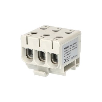 Svorka univerzální UK 50/3x1 A, 160A, 3pól., AL/CU, krytá, šedá, na DIN