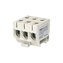 Svorka univerzální UK 50/3x1 A, 160A, 3pól., AL/CU, krytá, šedá, na DIN