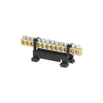 Můstek L 12 (svorkovnice 12x16mm2), nekrytý IP00, černý, 63A, na DIN Můstek L 12 (svorkovnice 12x16mm2), nekrytý IP00, černý, 63A, na DIN