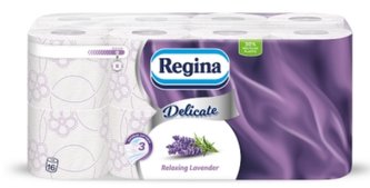 Papír toaletní 3 vrstvý Regina Delikat s vůní levandule 16
