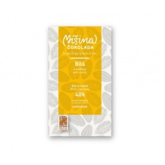Čokoláda Míšina čokoláda, bílá čokoláda s vanilkou, 40%
