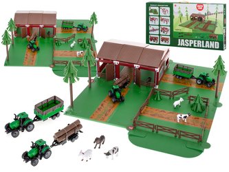 Farmářská ohrádka se zvířaty traktor Jasperland