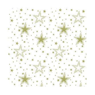 ubrousky 33x33cm HVĚZDY 3vrstvé (20ks)