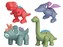 STAVEBNICE DINOMAG Set 4 magnetických dinosaurů