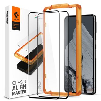 Spigen Glass tR AlignMaster 2 Pack - Google Pixel 8 Pro