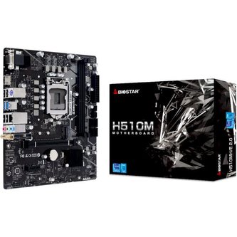 BIOSTAR MB H510 Socket 1200 2 x DDR4 DIMM 4 x SATA III 1 x M.2 1 x HDMI Port 1 x VGA Port Micro ATX