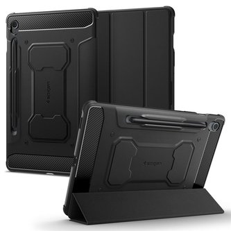 Spigen Rugged Armor Pro, black - Samsung Galaxy Tab S9 FE 2023