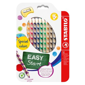 STABILO EASYcolors L 12 ks Sada v kartonovém obalu s ořezávátkem