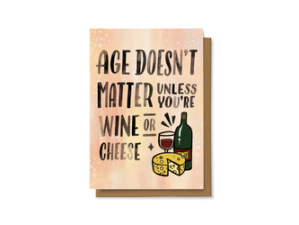 Chaukiss Age doesn't matter unless you're wine or cheese