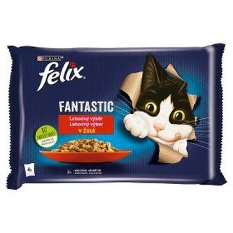 Kapsička Felix Fantastic multipack králík a jehněčí v želé 4x85g