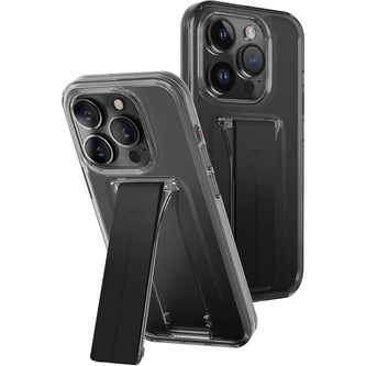 UNIQ Heldro Mount Stand ochranný kryt iPhone 15 Pro Vapour (kouřový)