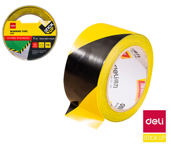 Lepící páska výstražná 48mm x 33m DELI EA700