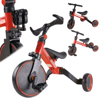 Trike Fix Multifunkční dětská tříkolka 3v1 červená
