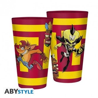 Sklenice Crash Bandicoot - TNT Crash 400 ml