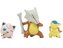 Pokemon Battle Figure Set 3-Pack - Cyndaquil, Jigglypuff, Marowak, 5-8cm