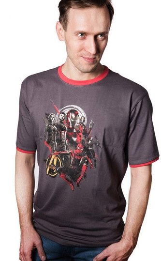 Tričko Marvel Infinity War - Avengers vel. L, hnědé