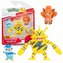 Pokémon Battle Figure Set 3-Pack - Piplup, Vulpix & Electabuzz, 5-8cm (PKW2680)