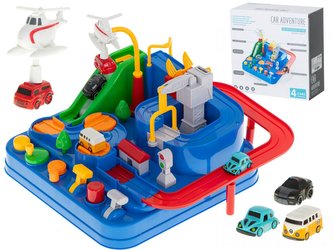 Multifunkční automobilová dráha + 4 auta