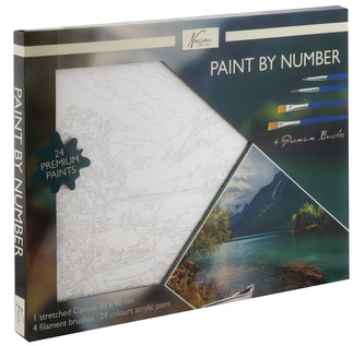 Malování podle čísel na plátno Krajina 30x40 cm